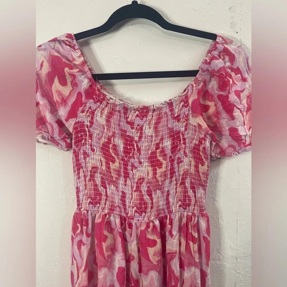 Marble print maxi dress - Picture 3 of 4